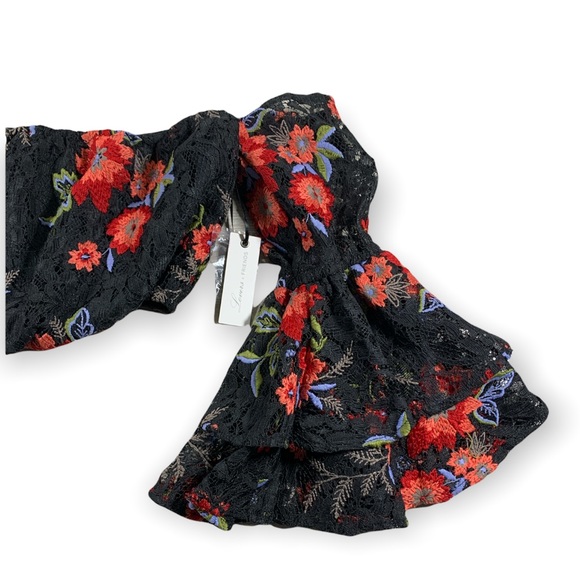 Lovers + Friends Off The Shoulder Ella Embroidered Crop Size XXS - Picture 7 of 7